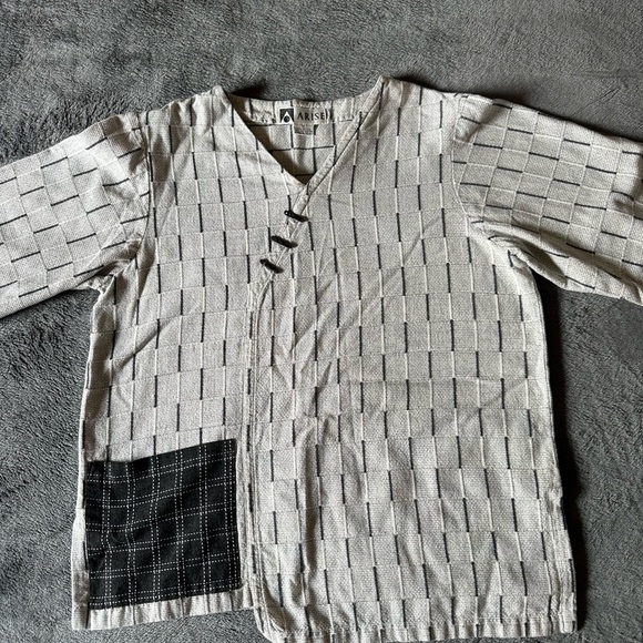 Arise Toggle Buttons M Oversized Patchwork Made In India Pocket Cotton Polyester - Picture 1 of 8